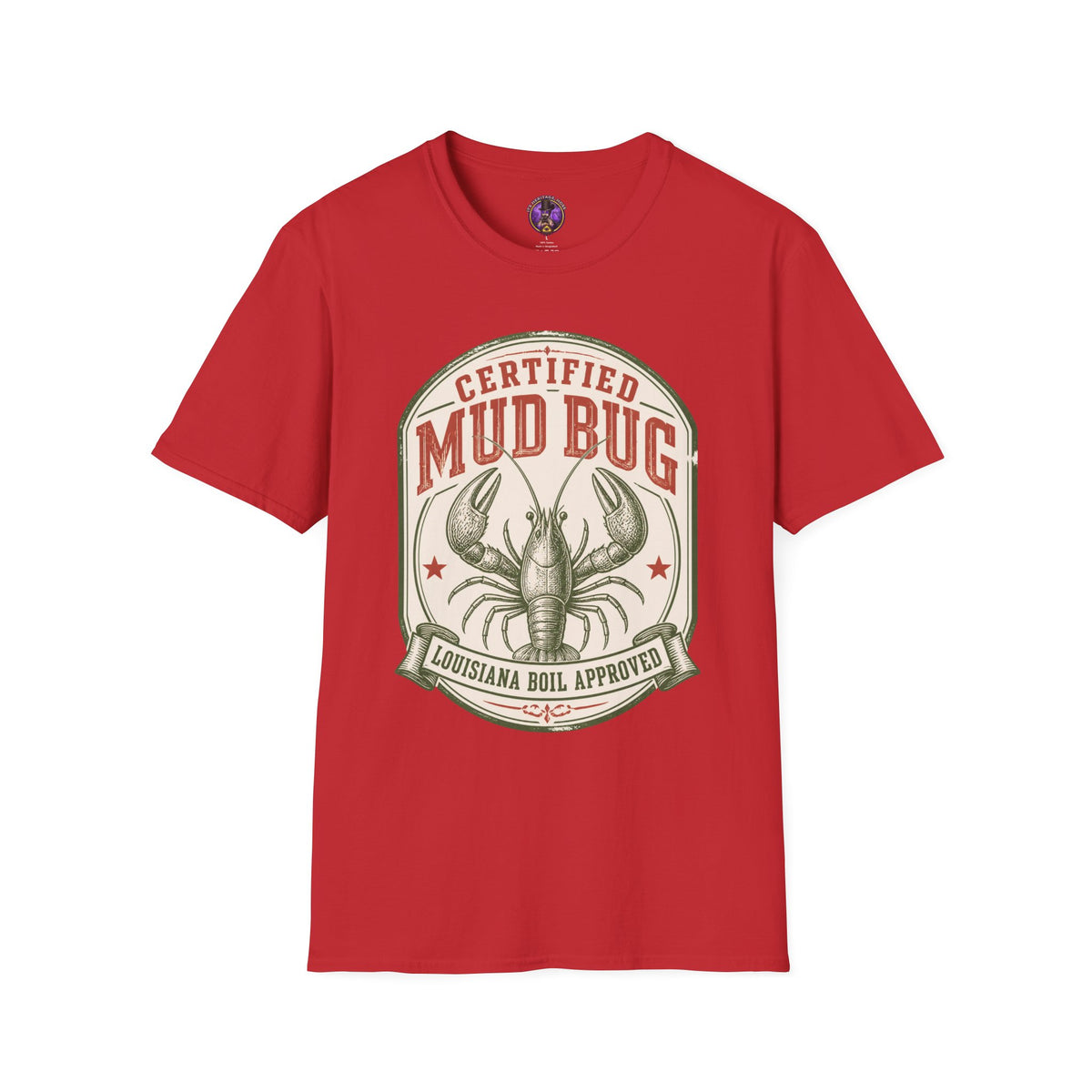 Certified Mud Bug Louisiana Boil Approved graphic T-shirt product image 4