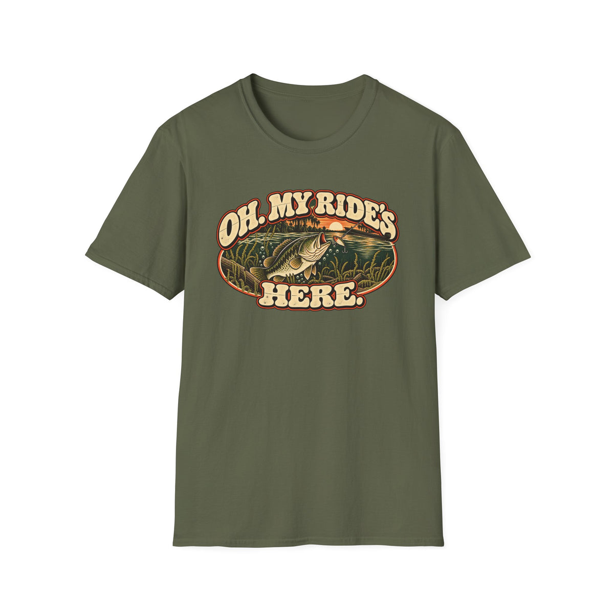 Oh. My Ride's Here. Vintage Bluegill Fishing