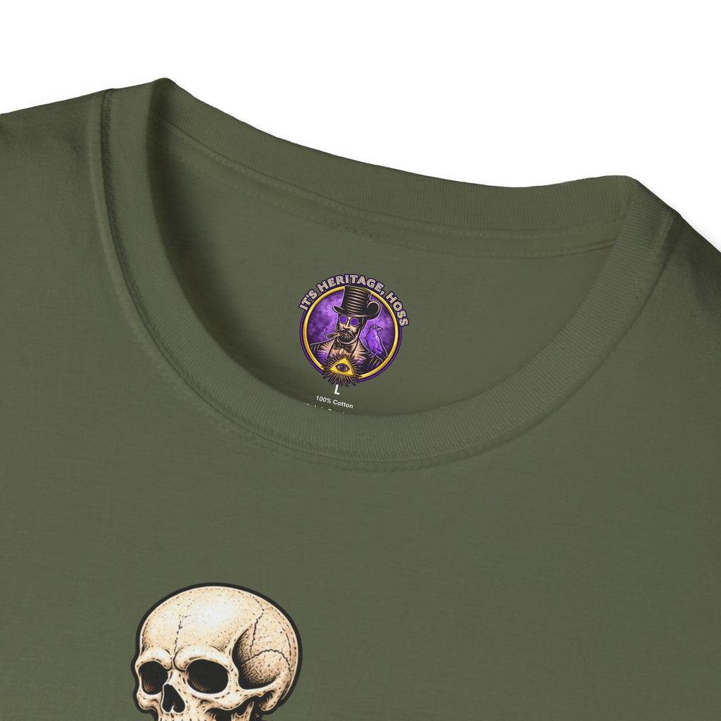 Skeleton Reading on Toilet T-Shirt | It's Heritage Hoss