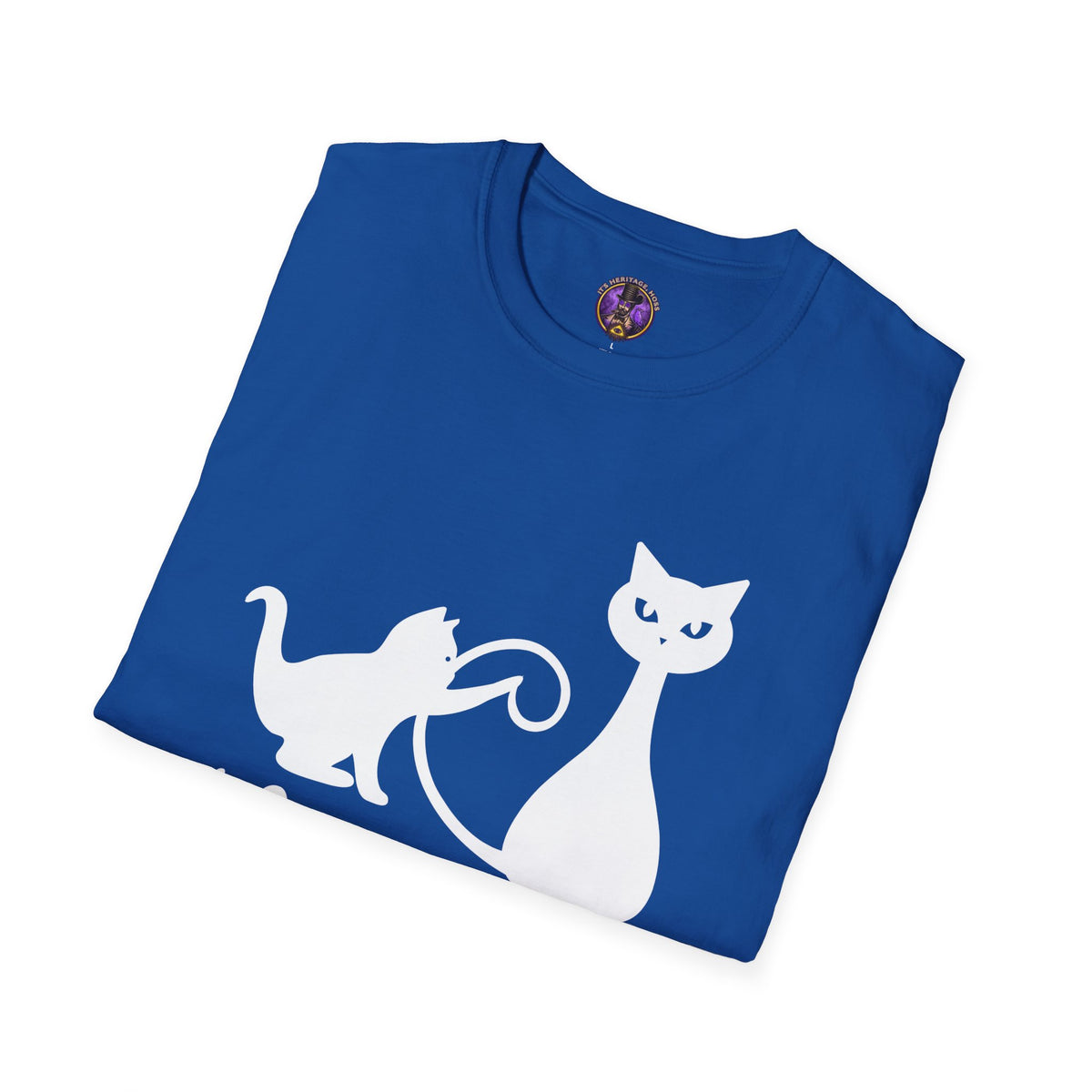Life Is Meow White Silhouette Cat Tee | It's Heritage Hoss