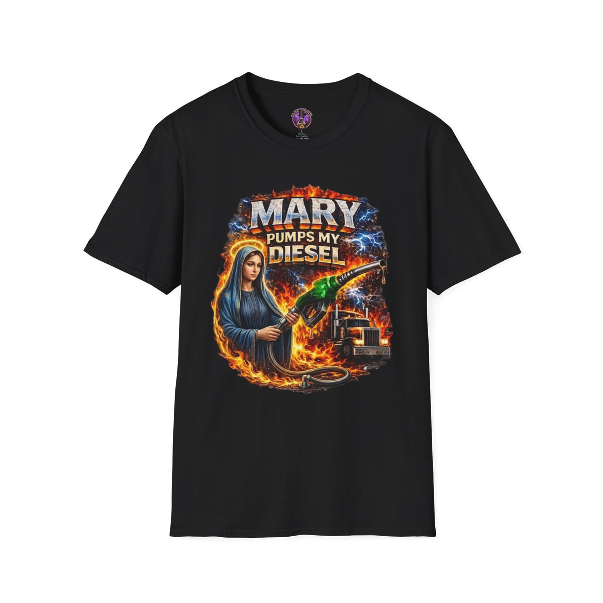 Diesel T-Shirt - "Mary Pumps My Diesel" Graphic graphic T-shirt product image 1