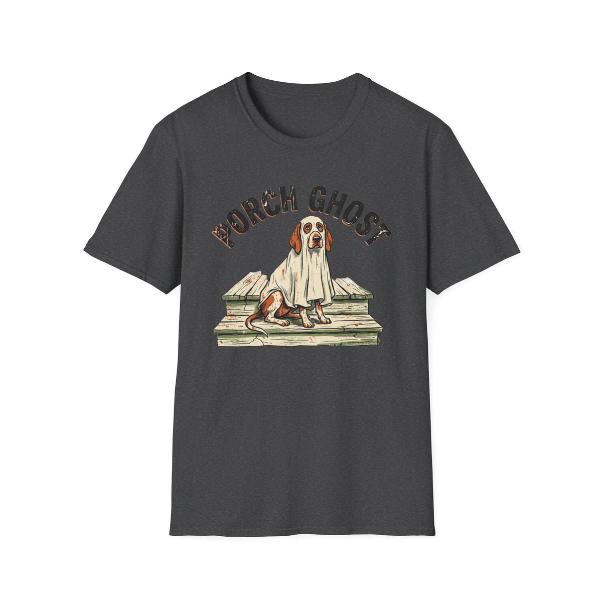 Southern Porch Dog Ghost Vintage Halloween Shirt