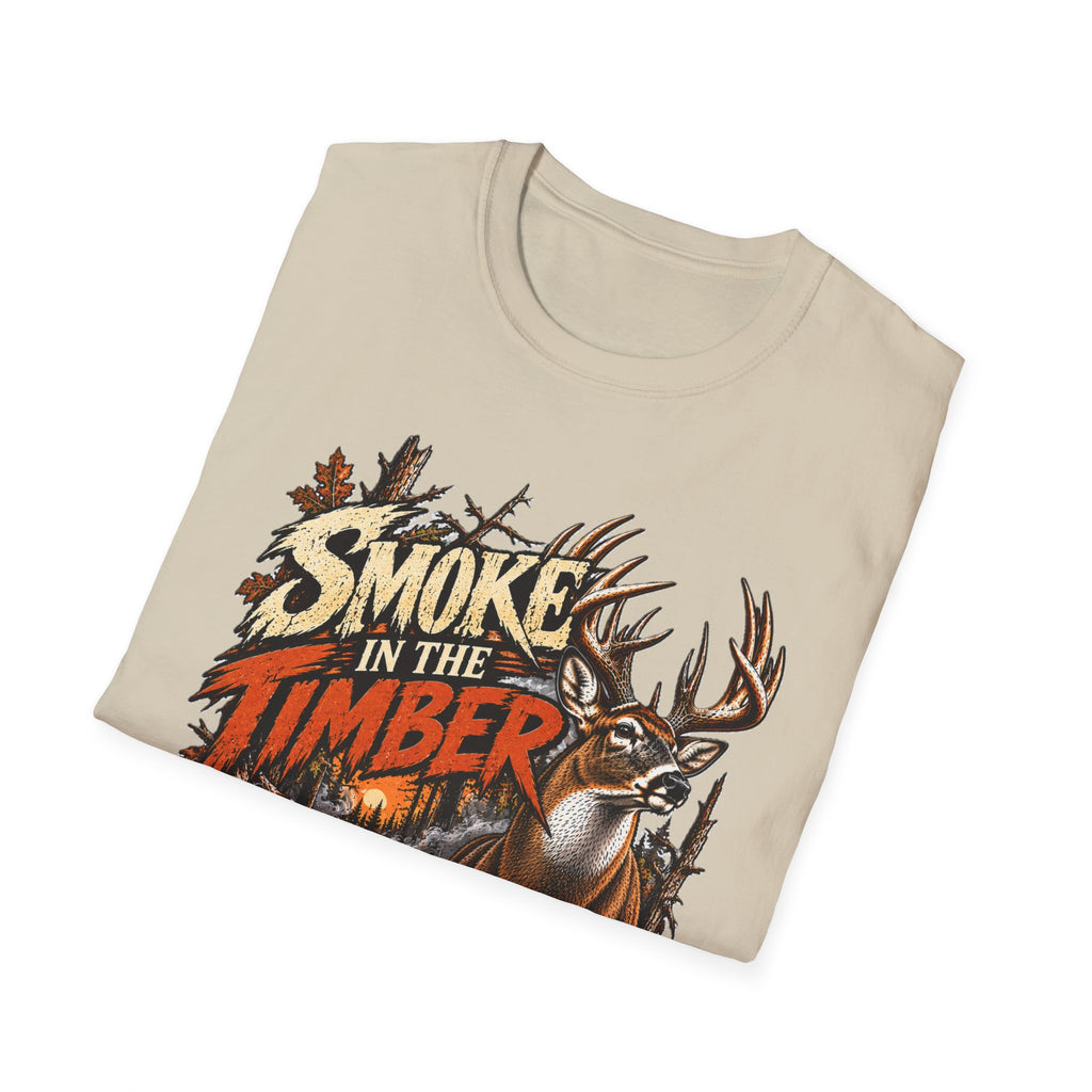 Smoke In The Timber Whitetail Deer Hunting Design