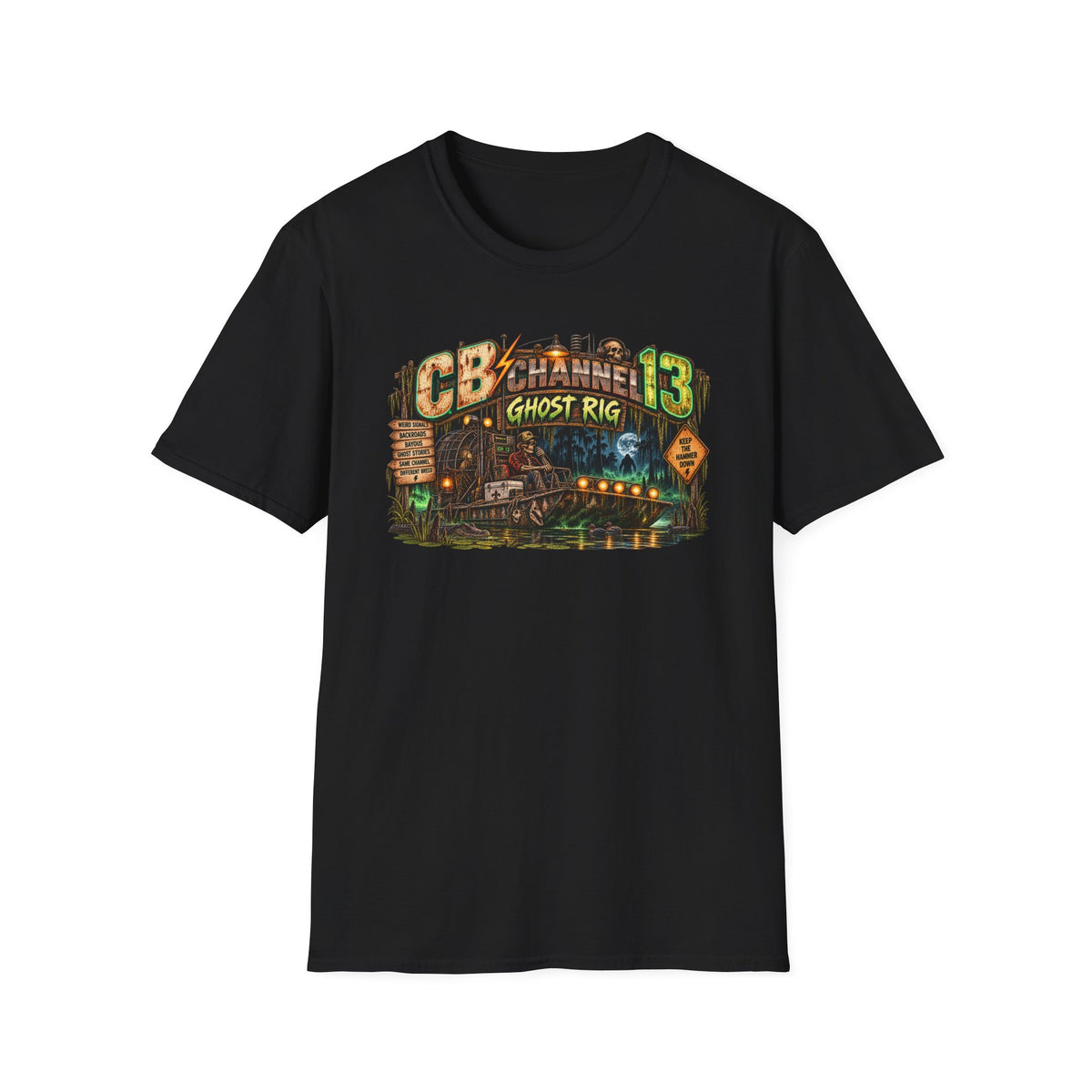 CB Channel 13 Ghost Rig T-Shirt — Haunted Trucker