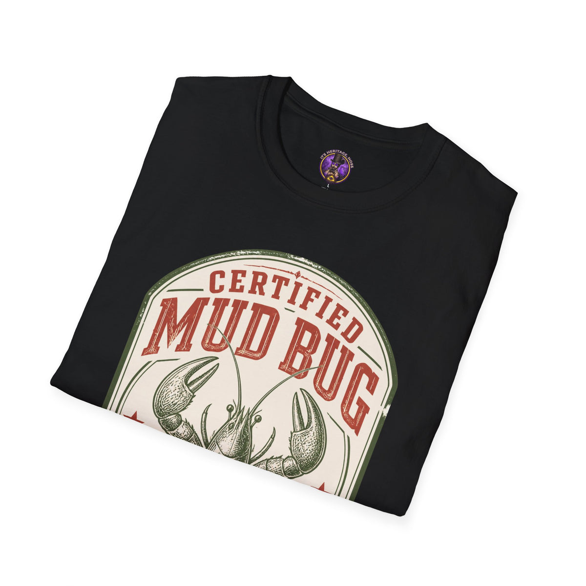 Certified Mud Bug Louisiana Boil Approved graphic T-shirt product image 7