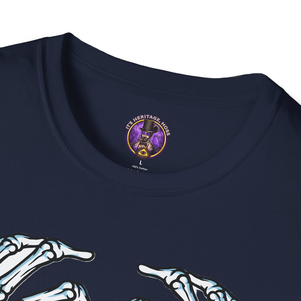 Skeleton Hands Heart Camping T-Shirt