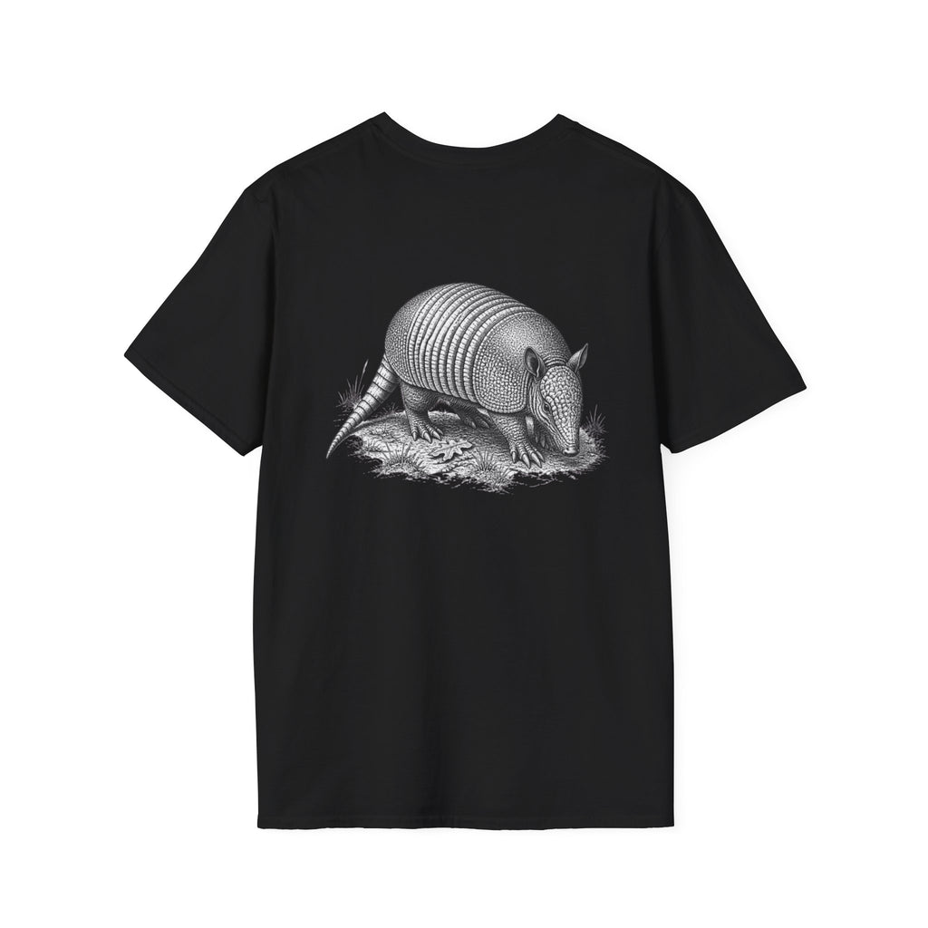 Armadillo Graphic T-Shirt — Vintage Wildlife Illustration Tee — product view 10