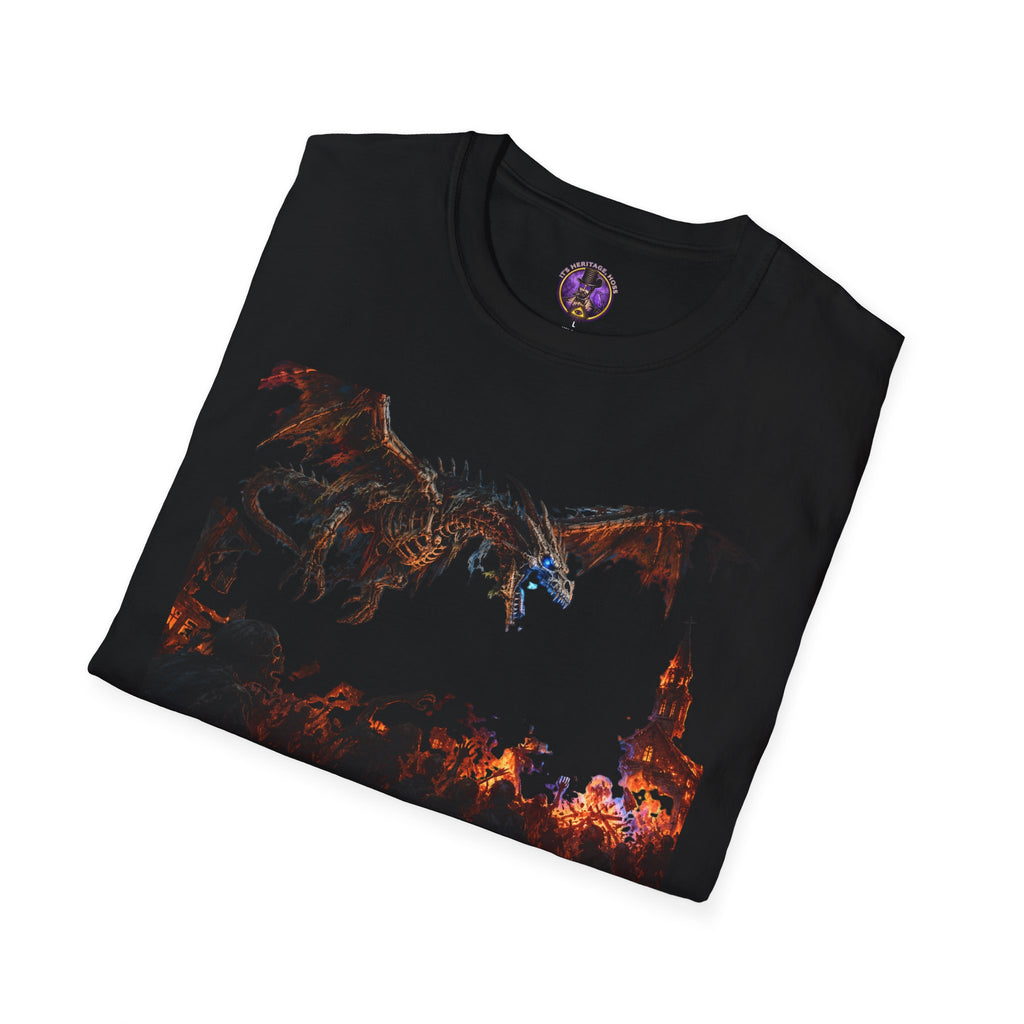 Skeletal Dragon Battle T-Shirt | It's Heritage Hoss