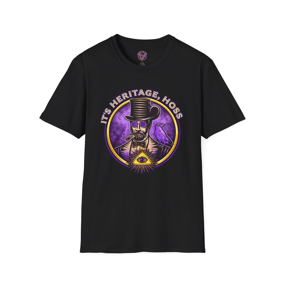 Raven Occult Shirt | It's Heritage Hoss Gothic Graphic Tee graphic T-shirt product image 1
