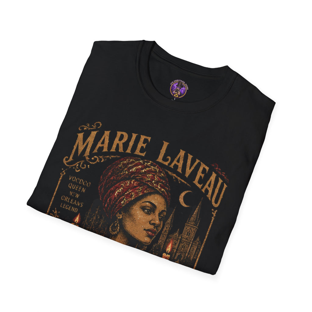 Marie Laveau Voodoo T‑Shirt - New Orleans Mystic Portrait Tee graphic T-shirt product image 5