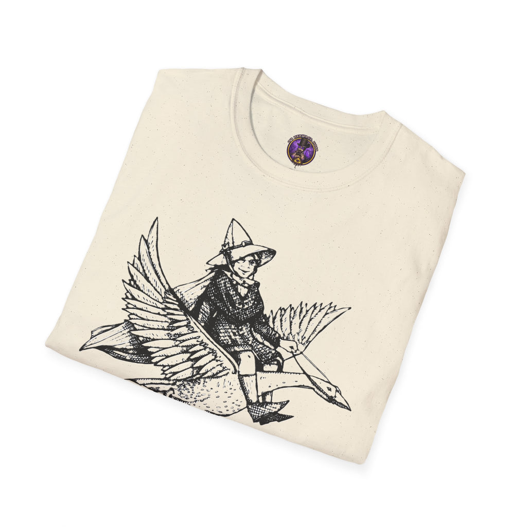 Witch Riding Goose T-Shirt