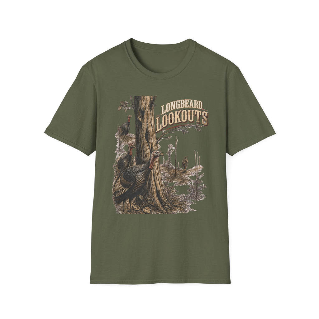 Longbeard Lookouts Turkey Hunting T-Shirt