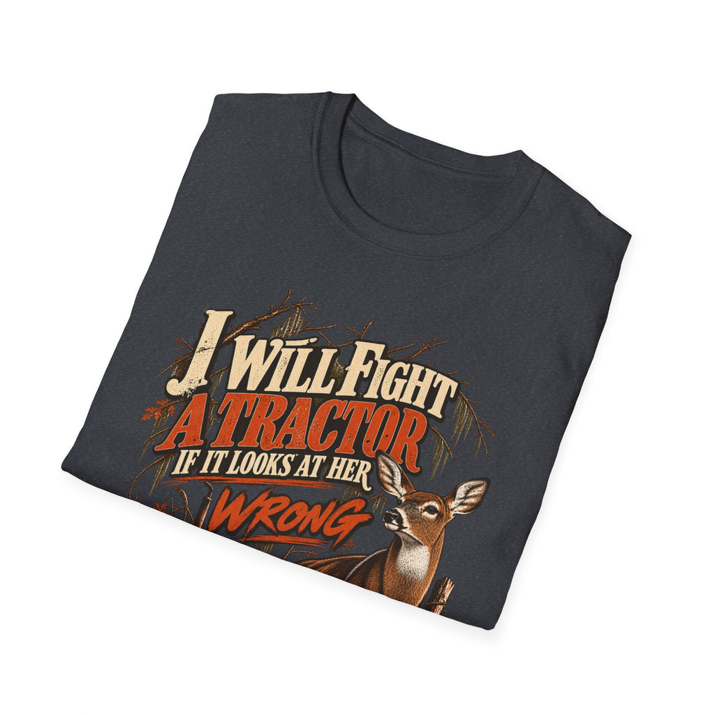 I Will Fight A Tractor Funny Rutting Whitetail Design