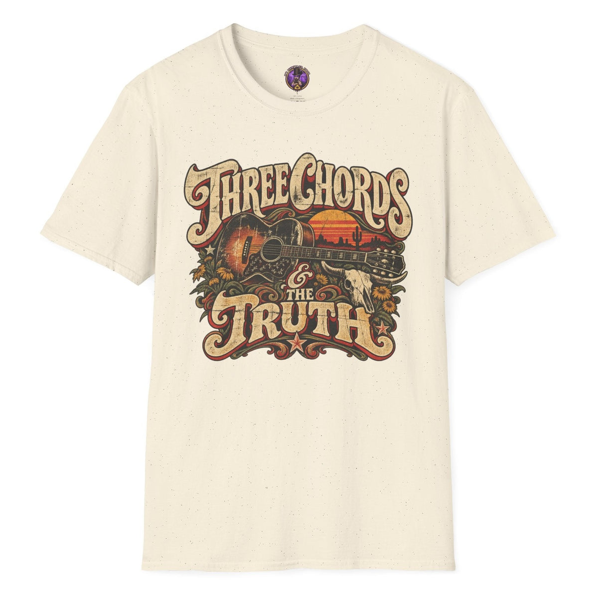 Three Chords & The Truth Guitar T-Shirt | It's Heritage Hoss