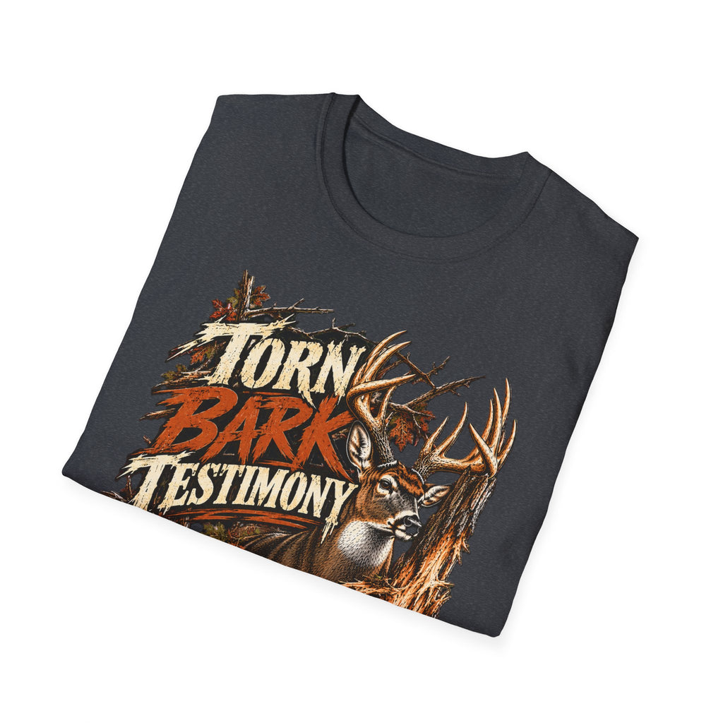 Torn Bark Testimony Whitetail Buck Rub Hunting Design