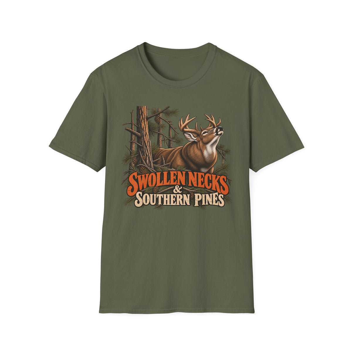 Swollen Necks & Southern Pines Whitetail Rut Design