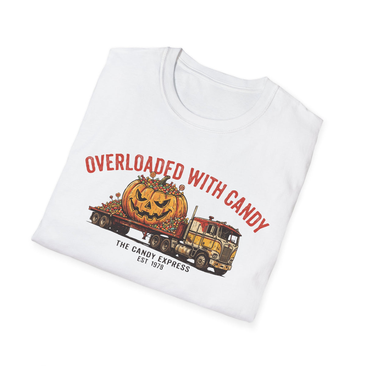 Overloaded With Candy Funny Trucker Halloween Shirt | It's Heritage Hoss