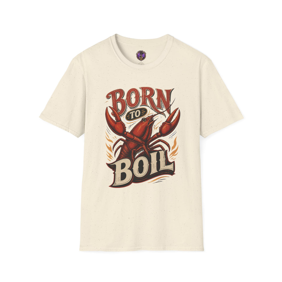 Born to Boil Retro Crawfish T-Shirt graphic T-shirt product image 3