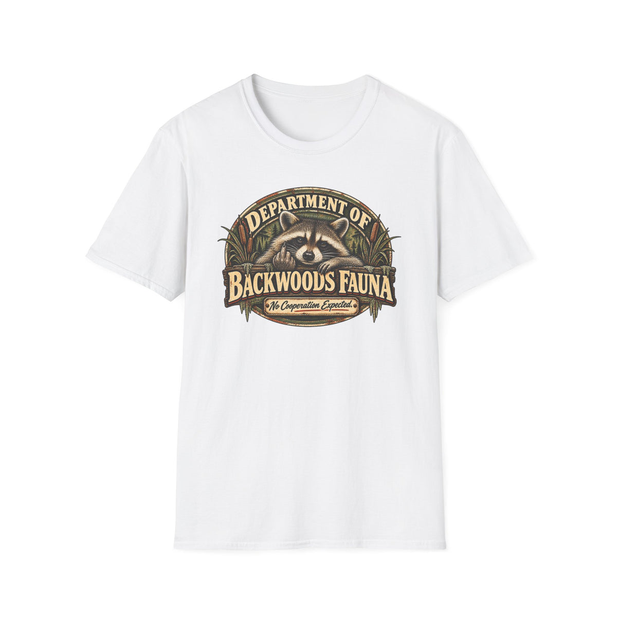 Department of Backwoods Fauna T-Shirt — Rural Wildlife Humor