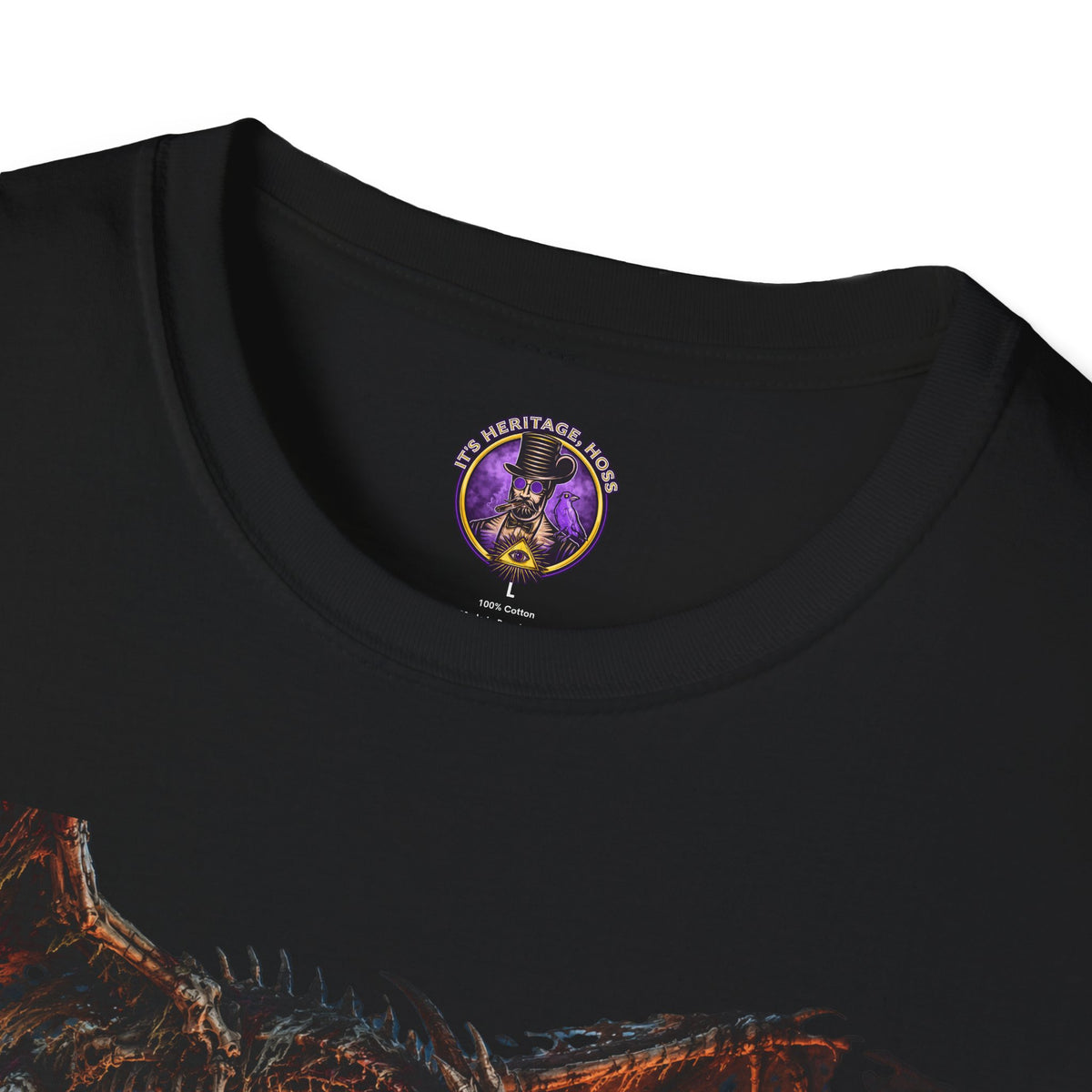 Skeletal Dragon Battle T-Shirt | It's Heritage Hoss