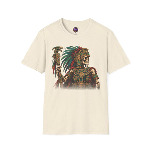 Aztec Warrior Skull T-Shirt - Skeleton Eagle graphic T-shirt product image 2