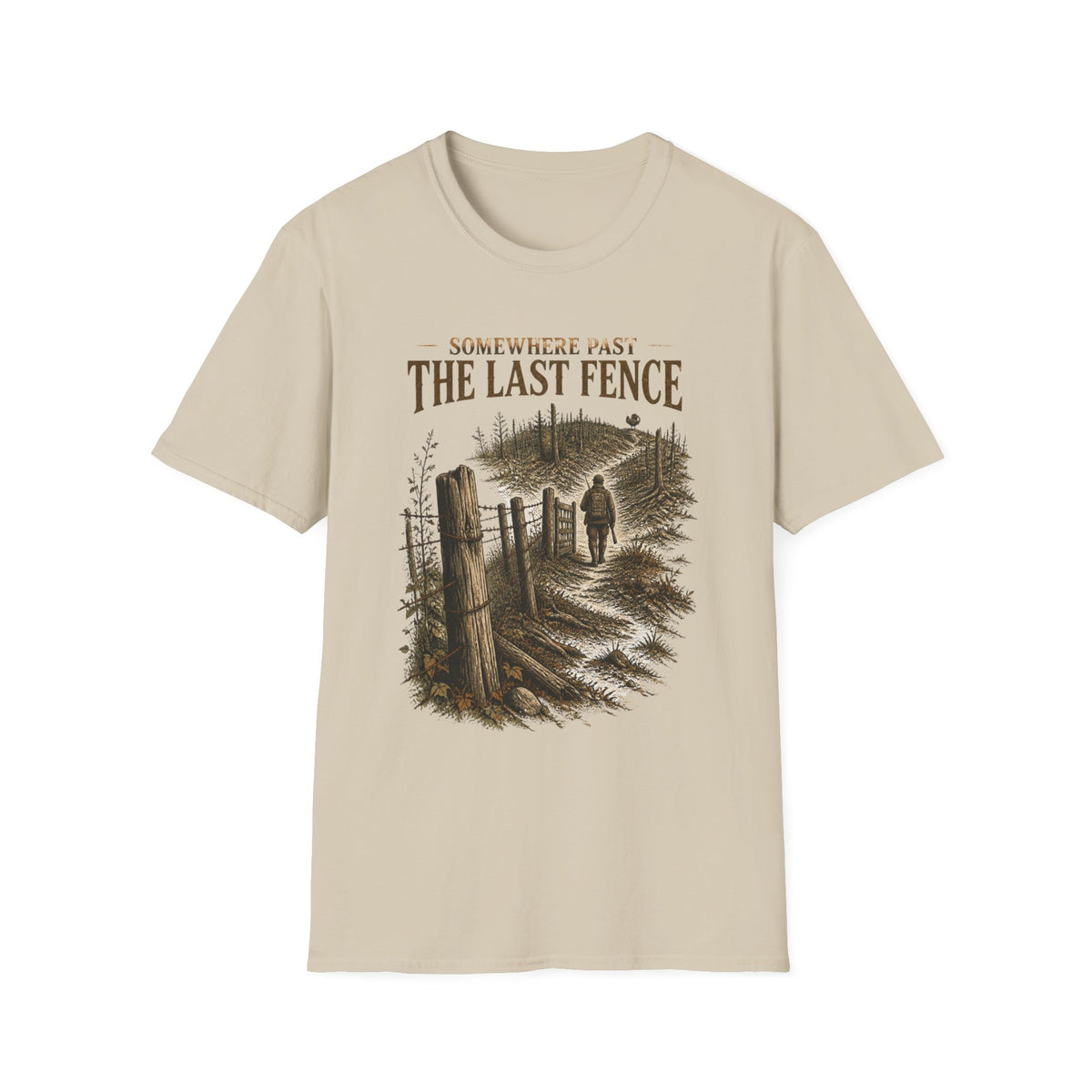 Somewhere Past the Last Gate Turkey Hunting T-Shirt