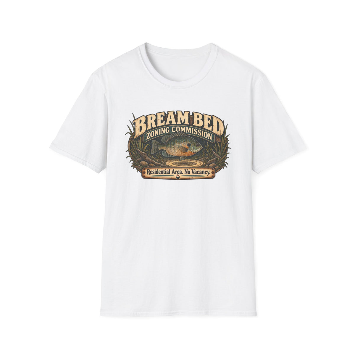 Bream Bed Zoning Commission T-Shirt — Fishing Humor