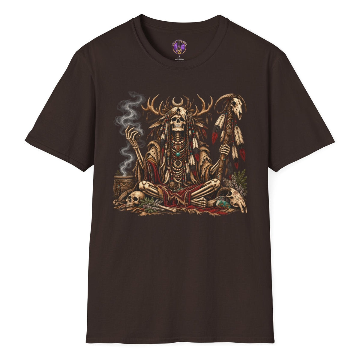 Shaman Skull Totem T-Shirt | It's Heritage Hoss