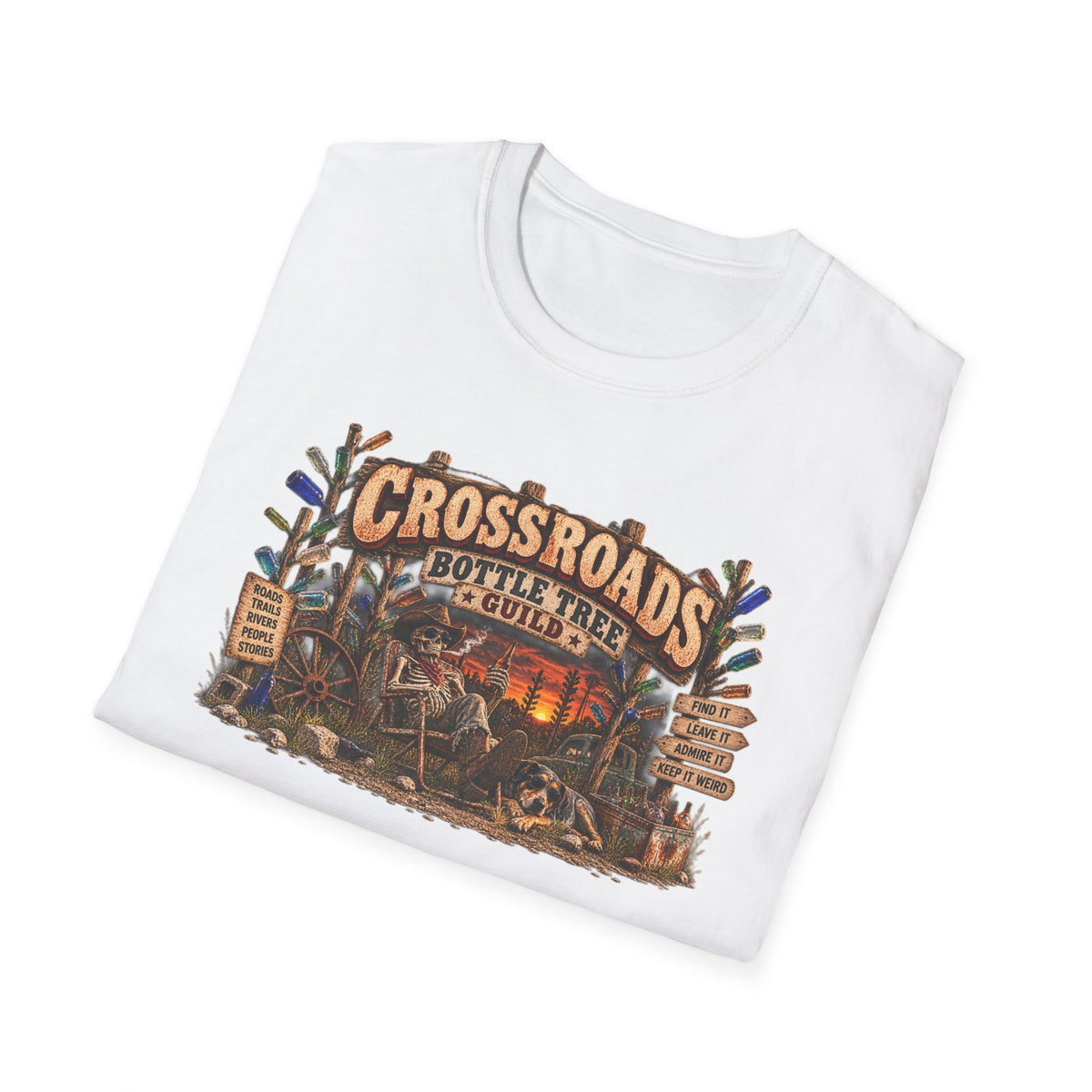 Crossroads Bottle Tree T-Shirt — Southern Folk Magic