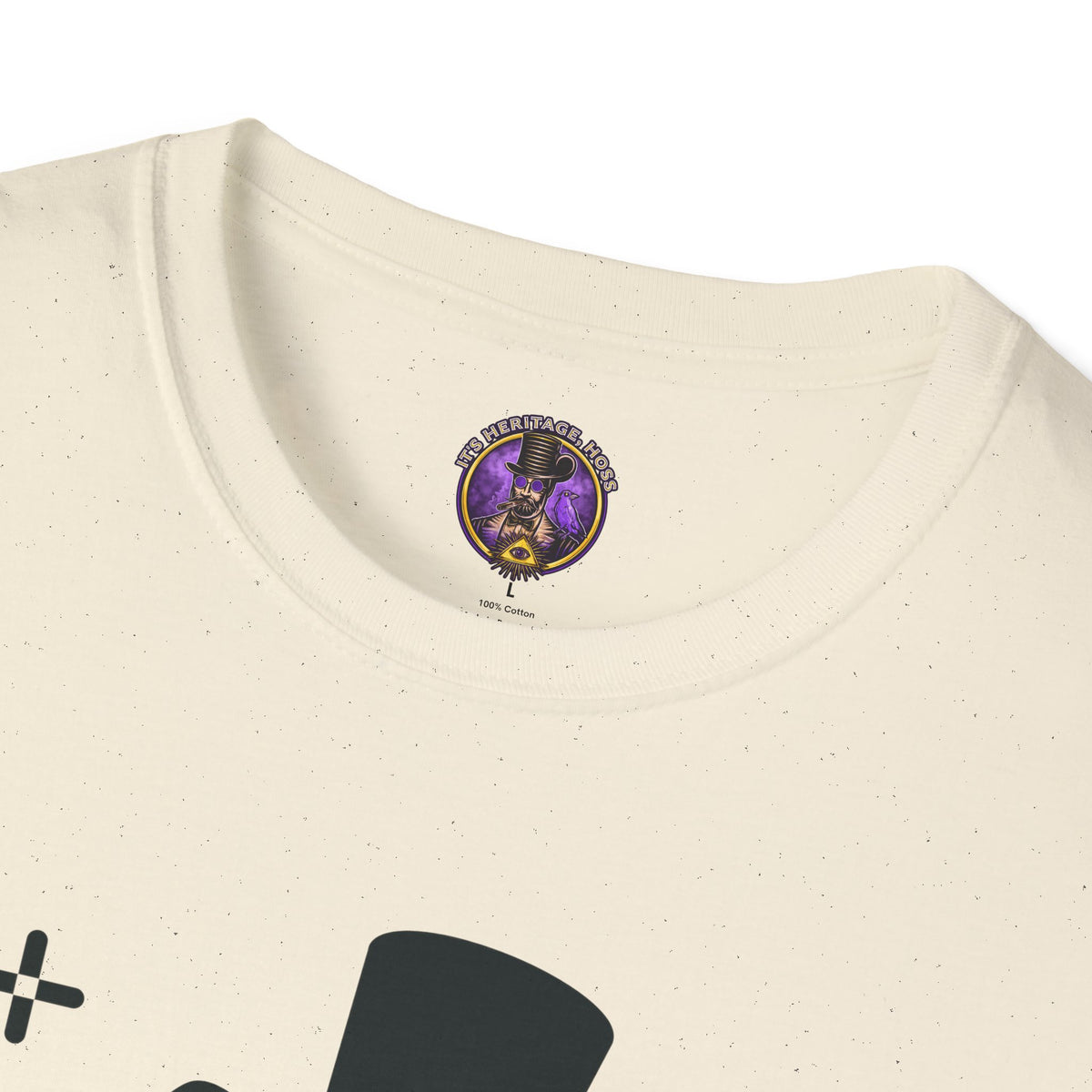 Cat T-Shirt - “life is meow” Cute Top Hat Cat Graphic Tee graphic T-shirt product image 8