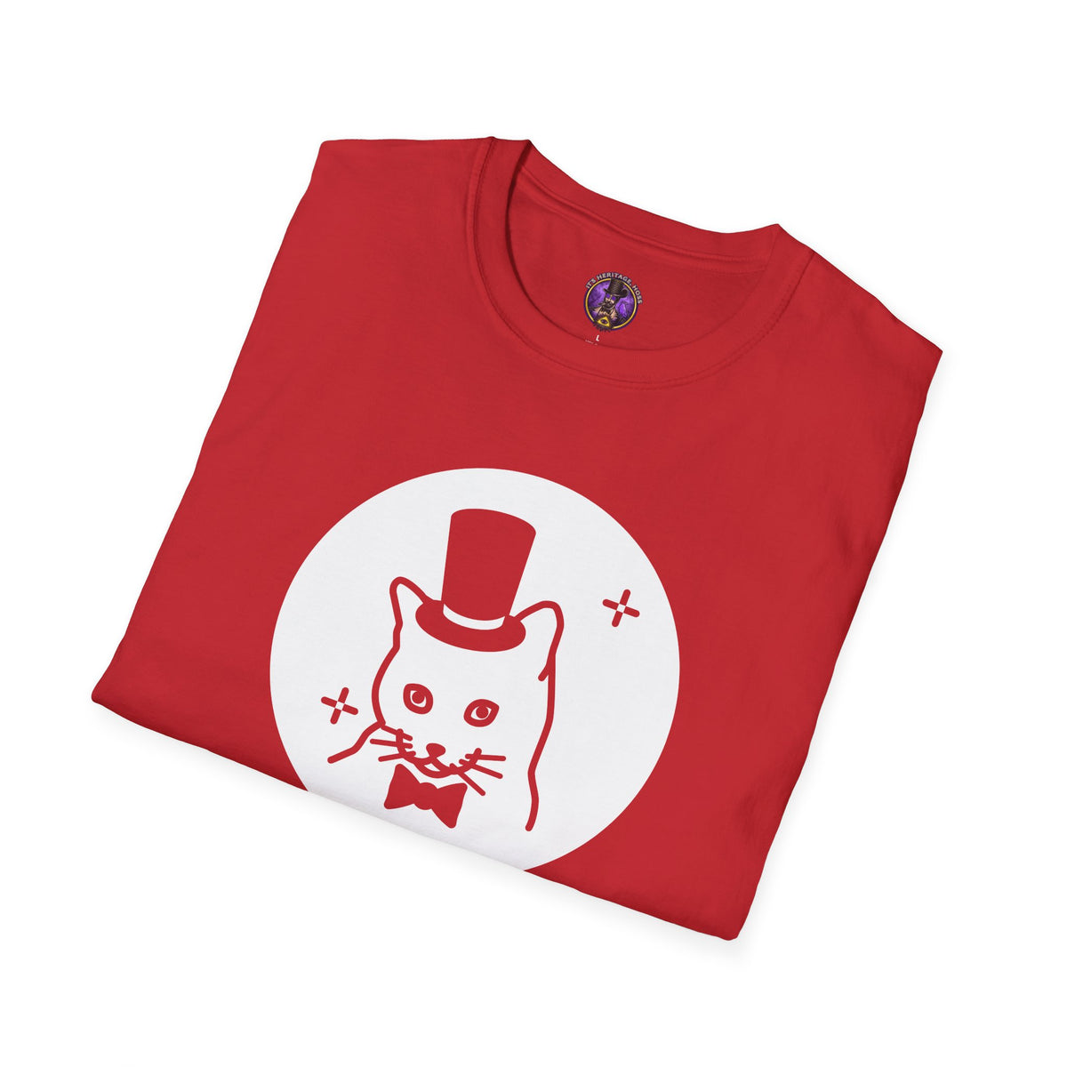 Life Is Meow Cat T-Shirt - Cute Cat With Top Hat Graphic graphic T-shirt product image 12