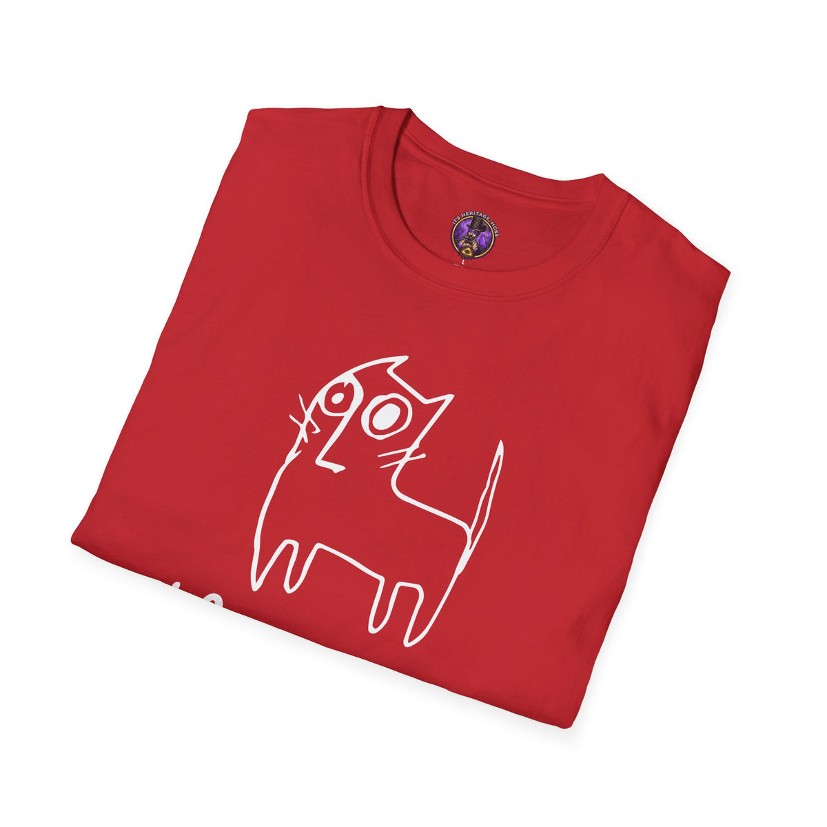 Life Is Meow Doodle Cat T-Shirt | It's Heritage Hoss