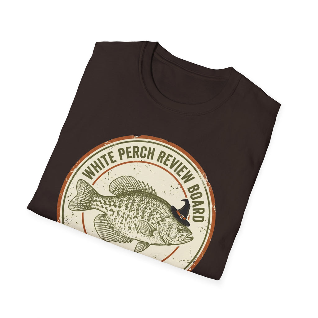 White Perch Review Board Spooky Crappie Fishing Shirt | It's Heritage Hoss