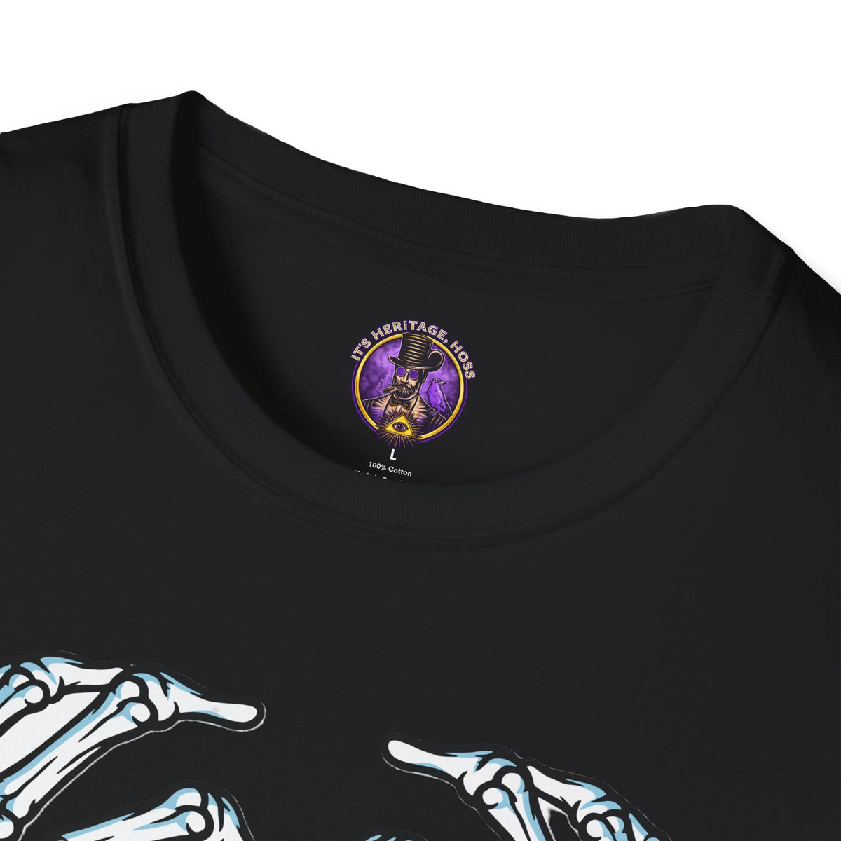 Skeleton Hands Heart Camping T-Shirt