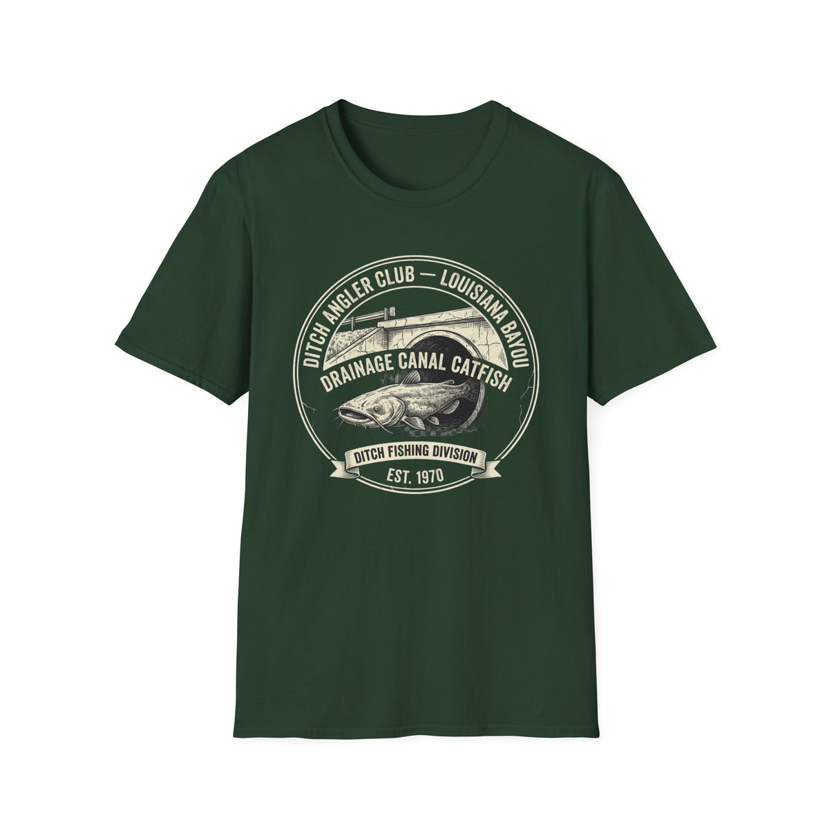 Ditch Angler Club Southern Fishing T-Shirt | It's Heritage Hoss