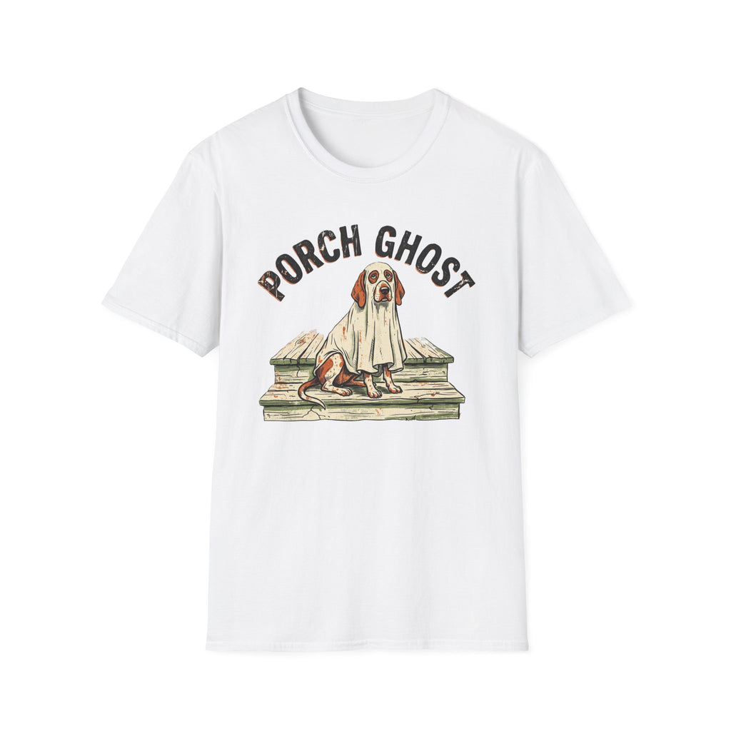 Southern Porch Dog Ghost Vintage Halloween Shirt