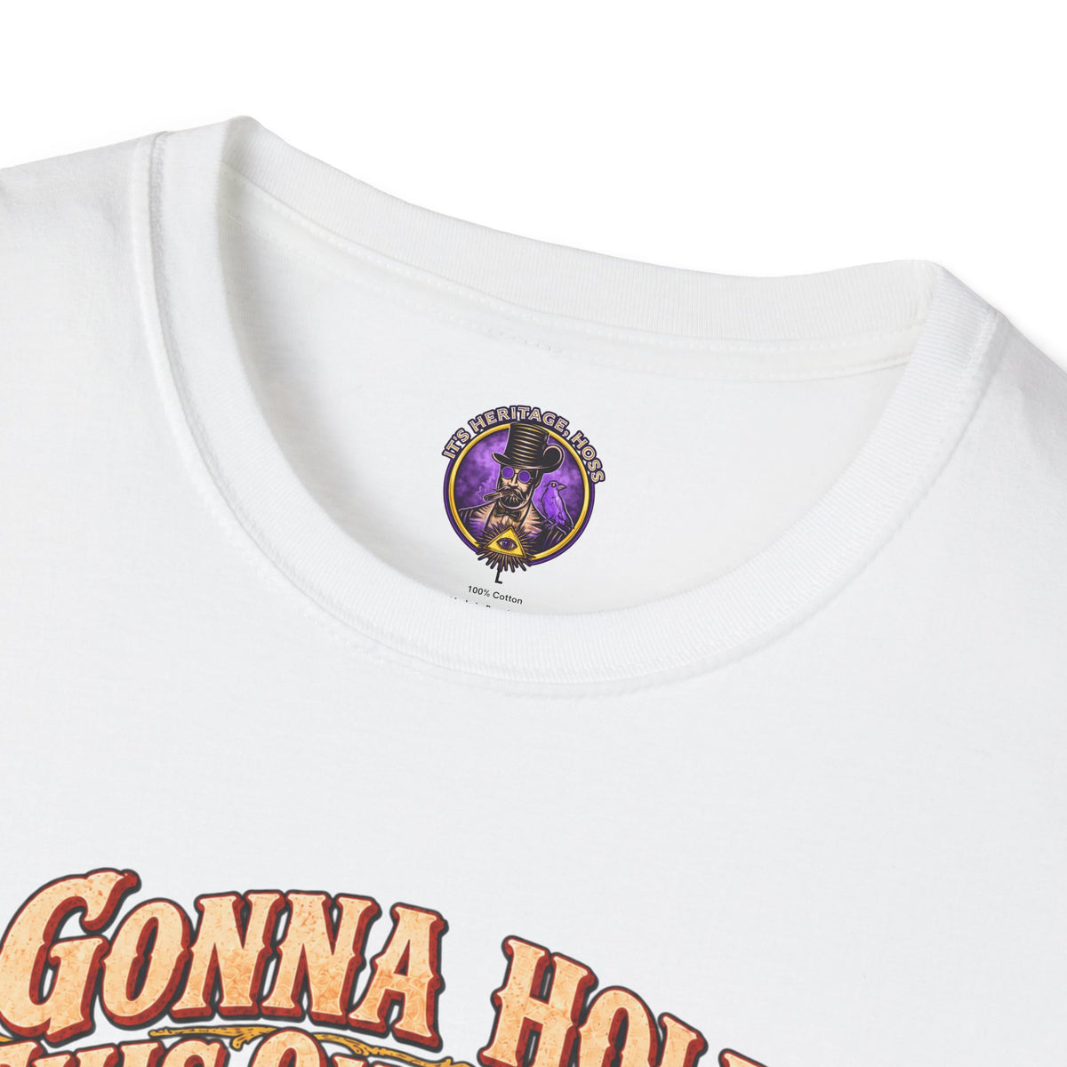 T-Shirt — "Gonna Hold This One Down 'Til The Bubbles Come Up" Rescue Dog Graphic Tee