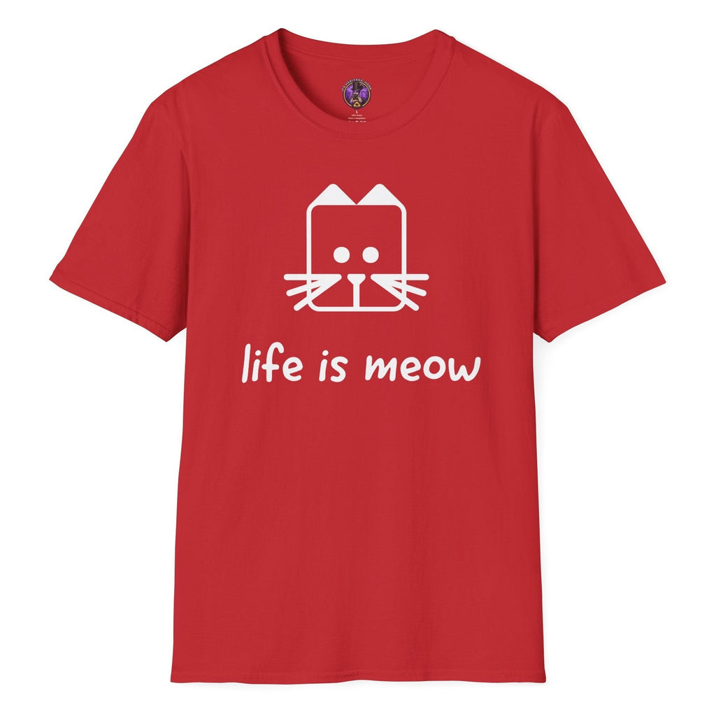 Life Is Meow Geometric Cat Tee | It's Heritage Hoss