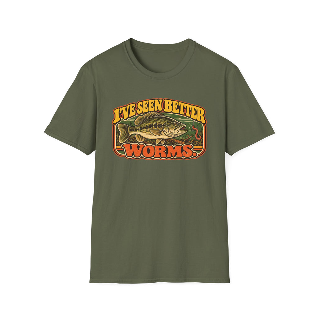 I've Seen Better Worms Vintage Bass Fishing