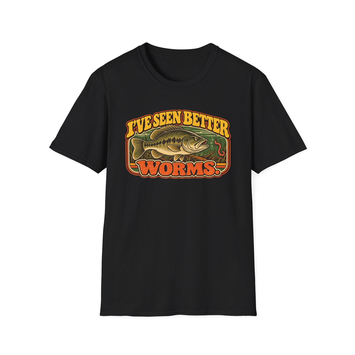 I've Seen Better Worms Vintage Bass Fishing