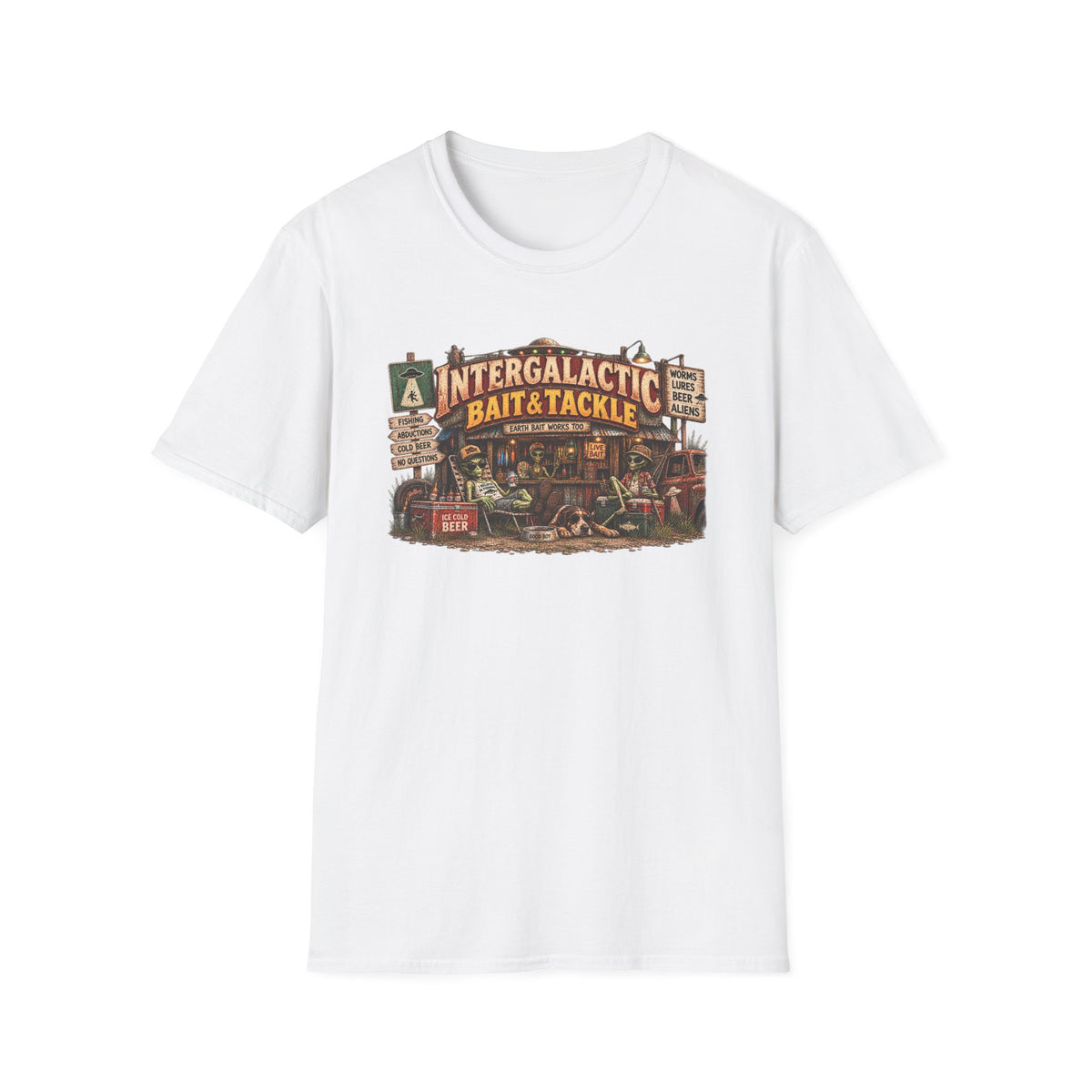 Intergalactic Bait & Tackle T-Shirt — Surreal Fishing