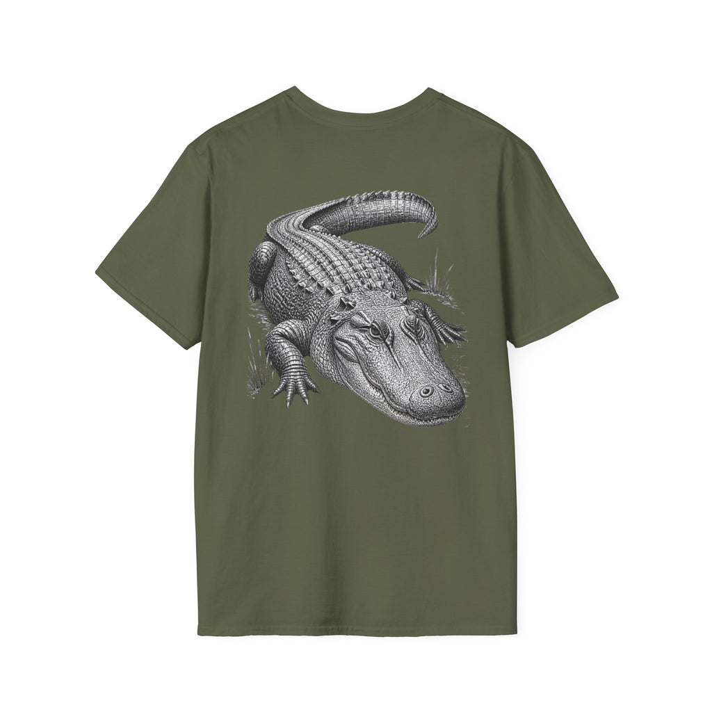 Alligator Graphic T-Shirt — Vintage Gator Illustration Tee — product view 10