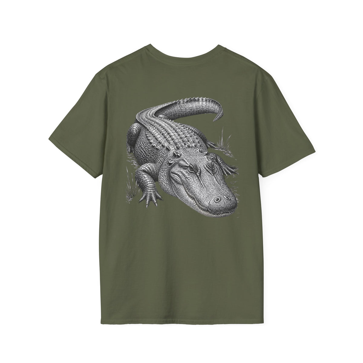 Alligator Graphic T-Shirt — Vintage Gator Illustration Tee — product view 10