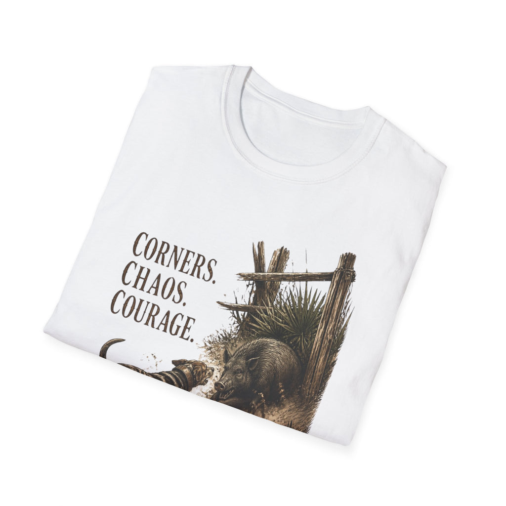 Corners Chaos Courage Catahoula Hog Dog Shirt