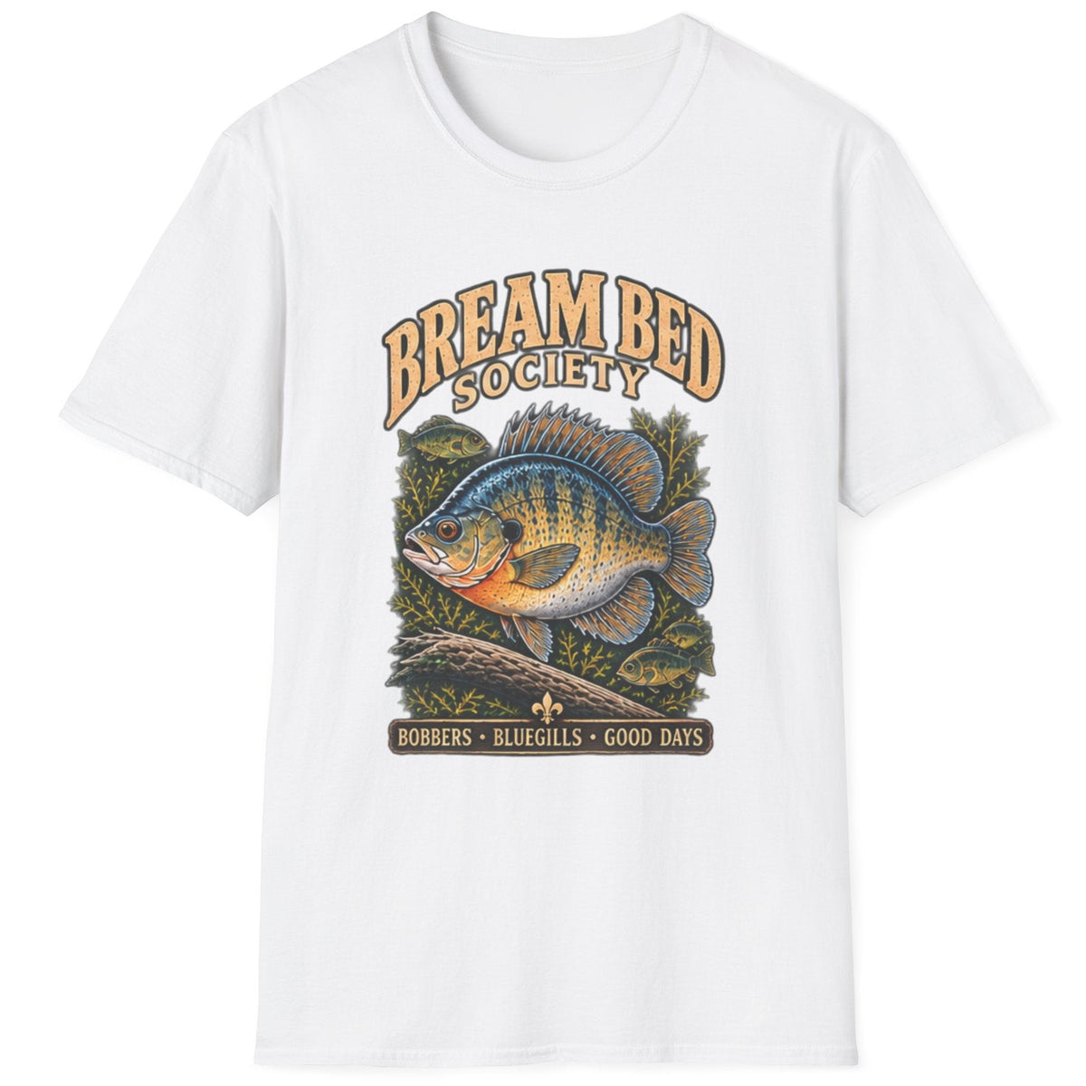Bream Bed Society Fishing T-Shirt outdoor graphic T-shirt product image 1