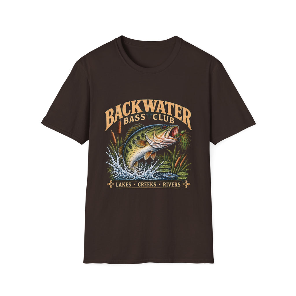 Backwater Bass Club Fishing T-Shirt outdoor graphic T-shirt product image 3