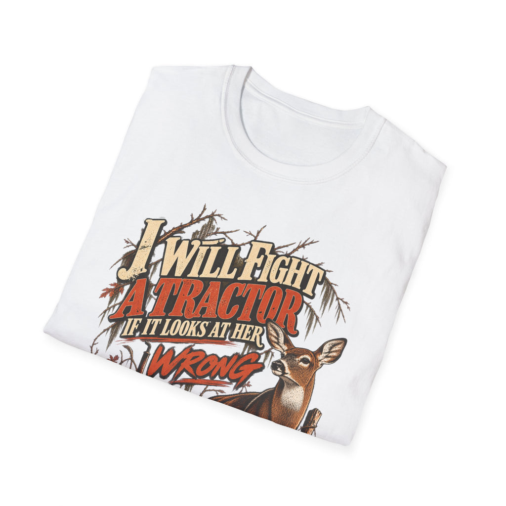 I Will Fight A Tractor Funny Rutting Whitetail Design