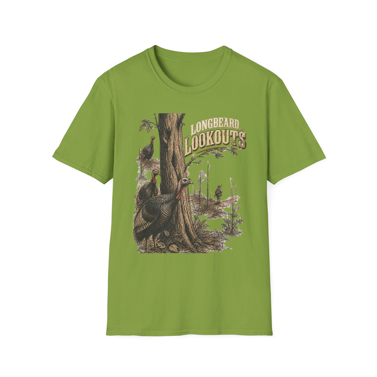 Longbeard Lookouts Turkey Hunting T-Shirt