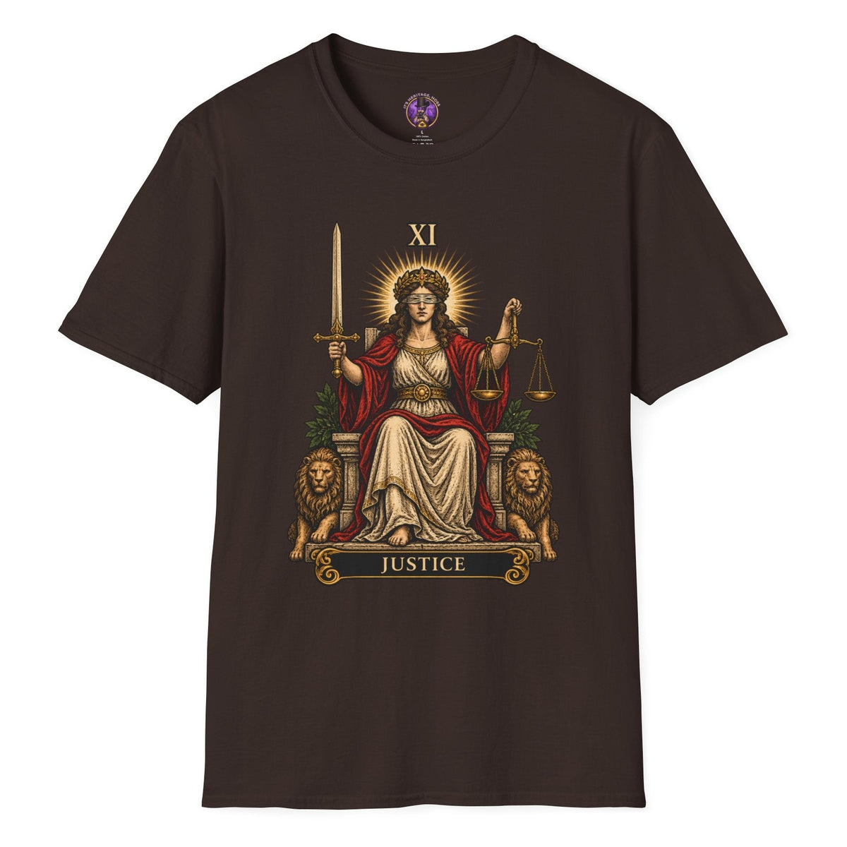 Justice Tarot Card Shirt | It's Heritage Hoss