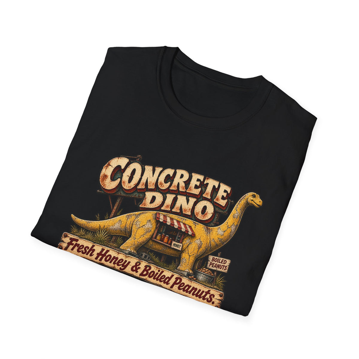Concrete Dino T-Shirt — Roadside Dinosaur